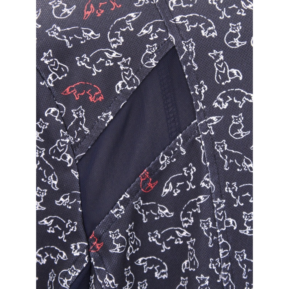 Ariat Women Navy Blue Fox Print AriatTEK Heat Series Quarter Zip Sun Shirt M - Picture 5 of 10